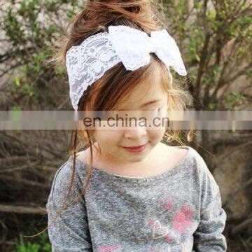 High quality bowknot lace headband lace bowknot headband for children