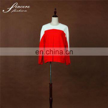 Ladies summer high quality casual long sleeve blouses & tops