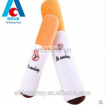 creative plush stuffed toy cigarettes pillow with no smoking signal