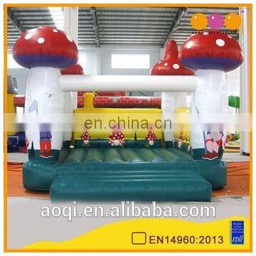 AOQI excellent quality much fun toy mushroom inflatable bouncer for kids