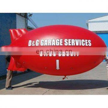 red inflatable helium blimp Airship (cube or balloon) for advertising use with customized logos