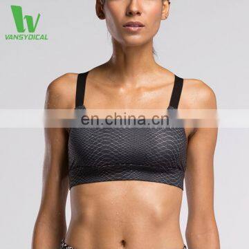 Women Sport Bra Padded Crossed Band Running Fitness Seamless Bra Wholesale for Sport Bra