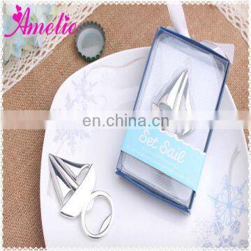 A08G11 2014 Sailing Boat Silver Stock Market Cheap Wedding Souvenirs Items