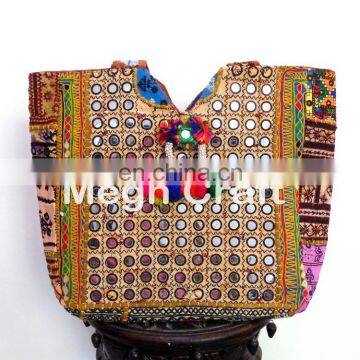 Old Banjara Embroidery Bag With Mirror Work.vintage Bags and Handmade Banjara Embroidery Work Shoulder Bag photo-2