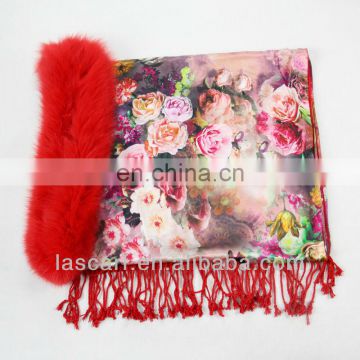 elegant young lady shawl winter scarf