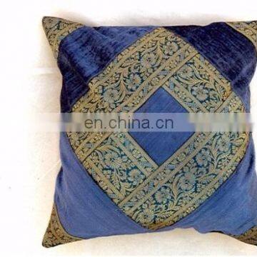 Silk Satin Patchwork Cushion Cover