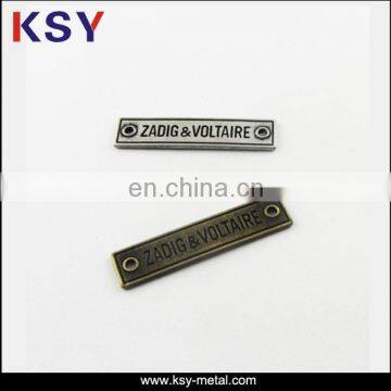 High quality custom metal label tags with logo