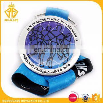 Antique Copper Half Marathon Running Medal With Company Logo photo-2