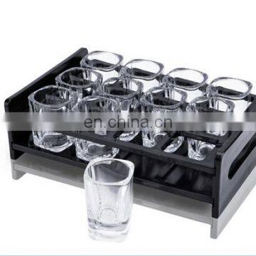 Customized Acrylic Wine Glass Holder Plate With Round Hole for KTV photo-4