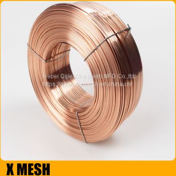 Copper-plated Galvanized Carton Stitching Flat Wire For Corrugated Box