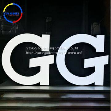 Ourdoor advertising products billboard customized LED signage store front backlit logo metal letter channel letter