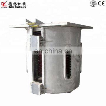 Mini 1800c 2000 Temperature Rotary Induction Furnace 5 Ton for Casting photo-2