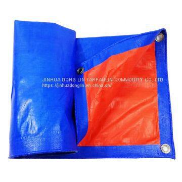 For Emergency Shelter, Light Blue Orange Tarpaulin 6x6 7x6 7x7