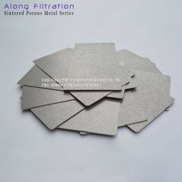 PEM fuel cell gas diffusion layer sintered porous titanium plate