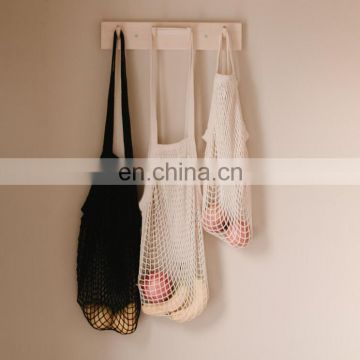 Lightweight and expandable cotton crocheted net bag for market