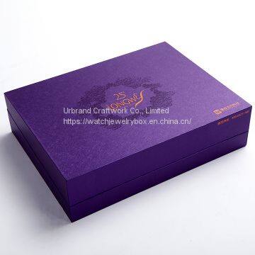 Custom High End Printed Cosmetic Skin Care Lution Packaging Paper Essential Oil Packaging Box 2 Bottles Essential Oil Gift Box With Gold Logo photo-2