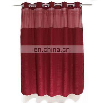 High quality hookless polyester shower Curtain with Liner