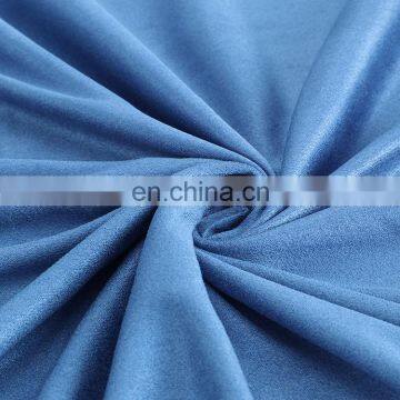 4 way stretch polyester spandex suede fabric for fashion garment