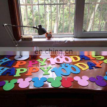 new design 2020 happy birthday felt bunting flag