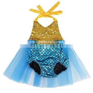 Baby Sequin Mermaid Romper Summer Baby Romper Jumpsuit Baby