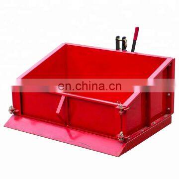 Farm tractor mounted 3 point linkage transport box