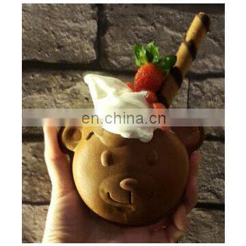 Snacks Making Machine Ice Cream Bear Waffle Maker, Waffle Bakery Machine