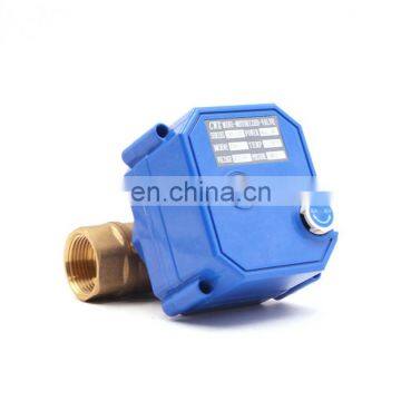 2.5MN mini electric ball valve with manual override