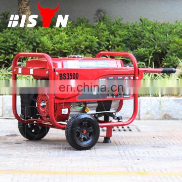 BISON China Taizhou BS3000E 60hz Frequency Chinese Portable Generators Left Crank Case 2.5kw 220v Gasoline Generator