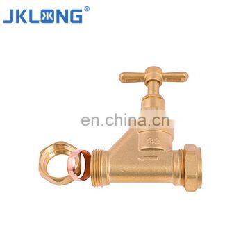 jkl5310 Forged Brass Stop Valve 2 way water pipe brass stop cock valve manufacturer