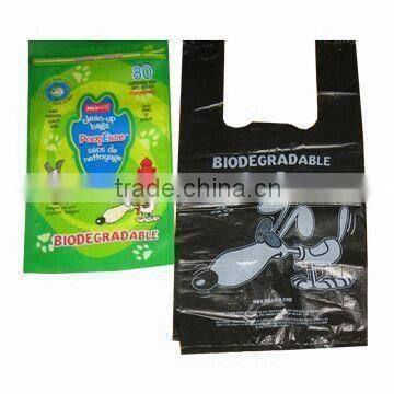 Colored Printed Plastic Flat Dog Poop Bags on Roll photo-3