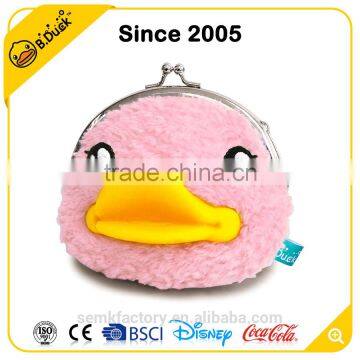 B.Duck Cute Bead Canvas Coin Purse Animal Shaped Leather Coin Purse photo-3