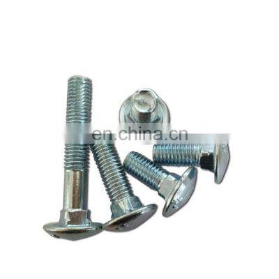 Carbon steel stainless steel round head carriage bolts square neck din603 grade 10.9 mushroom head bolt