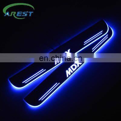 12v Streamed Light LED Door Sill For ACURA MDX (YD2) 2006-2020 Scuff Plate Acrylic Door Sills Car Sticker Accessories