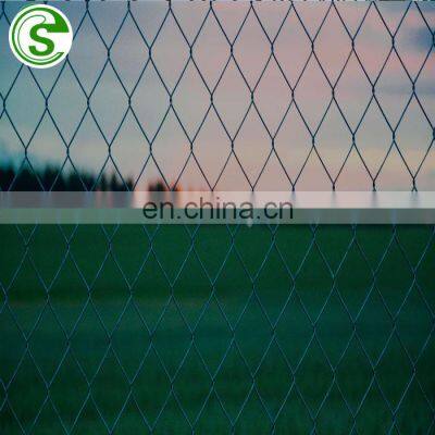 Chain link mesh fence hot dip galvanizing heat resisting diamond fence