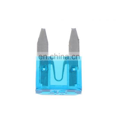 JZ wholesale Univerial Mini 15A Blade car Fuses Blue for Car Truck Replacement