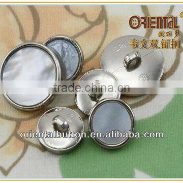 High quality shiny combination mother of pearl buttons