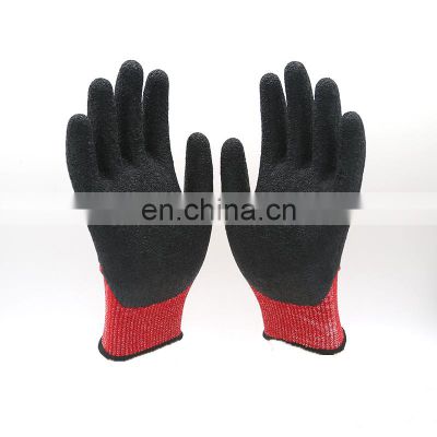 High Quality Excellent Grip Crinkle Latex Coated Work Gloves