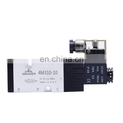 4M Series Standard AC220V DC12V/24V Installation Single Coil Electric Flow Air Control Solenoid Valve Pneumatic Valve