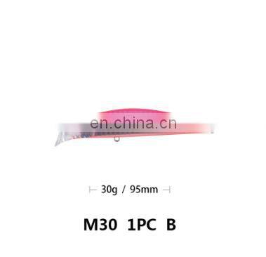 Handmade 9.5cm 30g Heavy Artificial Bait Fishing Lure Freshwater Saltwater Hard Plastic Lure Sinking Minnow Hard Fish Lure photo-2