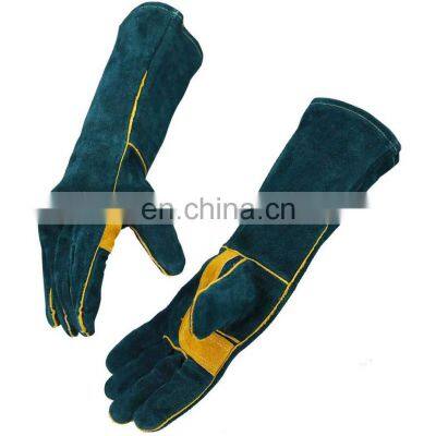 1Pair Electric Welding Gloves High Temperature Resistant Welders Long Gloves Worker Welding Gloves