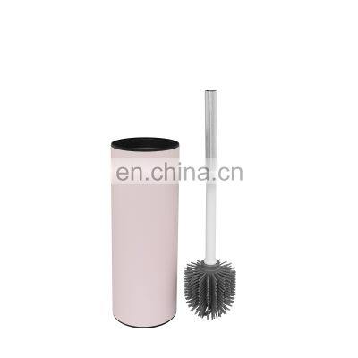 Bathroom toilet brush round tpr toilet brush creative Pink color