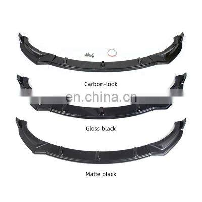 Injection Molding Front Bumper Lip And Diffuser Carbon Fiber Material Fit For Model 3 Car Front Splitter