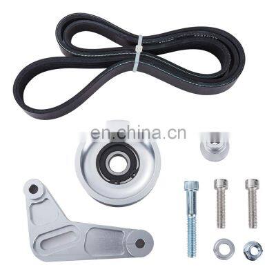 Adjustable EP3 Style Idler Pulley Belt Kit For Civic Integra K20 Kseries Swap