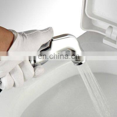 ABS Plastic Chrome portable Muslim Shattaf clcanig bathroom hand held bidet sprayer for toilet bidet spray gun