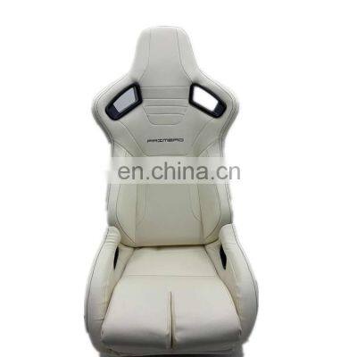 JBR1061 New Design universal White Fancy pvc leather racing bucket seats for sale