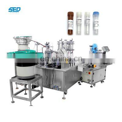 High Accuracy Quantitative Pharmaceutical Vial Test Tube Filling Capping Machine