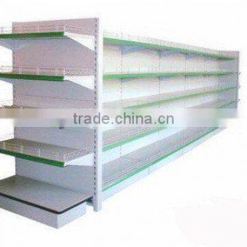 double side gondola shelf end shelf steel backboard shelf