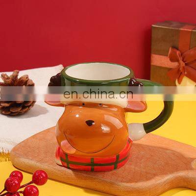 Hot Selling 400ml 500ml Creative 3D Animal Modeling Coffee Cup Milk Cup Christmas Mugs Santa Mugs for Festival Gift photo-5