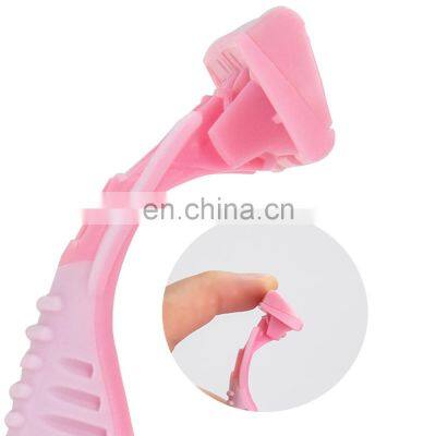 2pcs/Pack Women Razor Germany Stainless Steel Sharp Safety Razor 6 Blades Female Razor Blade Disposable Razor Factory photo-4