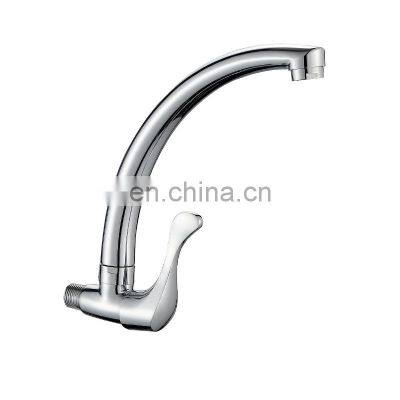 2022 hot sale brass chrome wall mounted  kitchen sink faucet